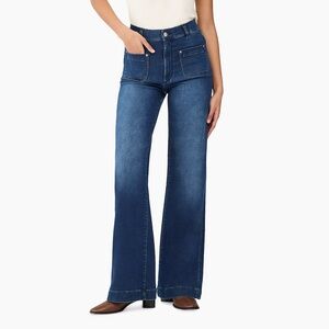 DL1961 Premium Denim Hepburn Wide Leg Vintage Jeans Size 30 33” inseam blue tide